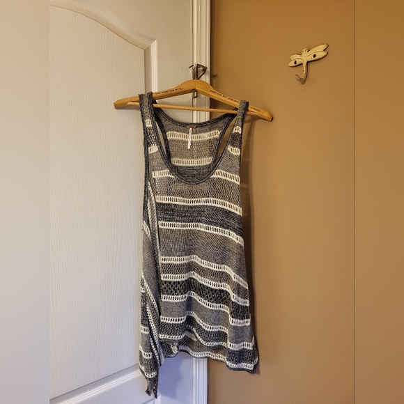 Free People. Long tank / minidress / vest / coverup. Knit in neutral tones. NWOT - Picture 3 of 8